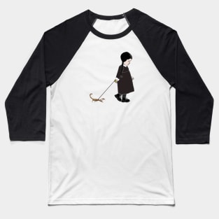 goth girl and pet scorpion Baseball T-Shirt